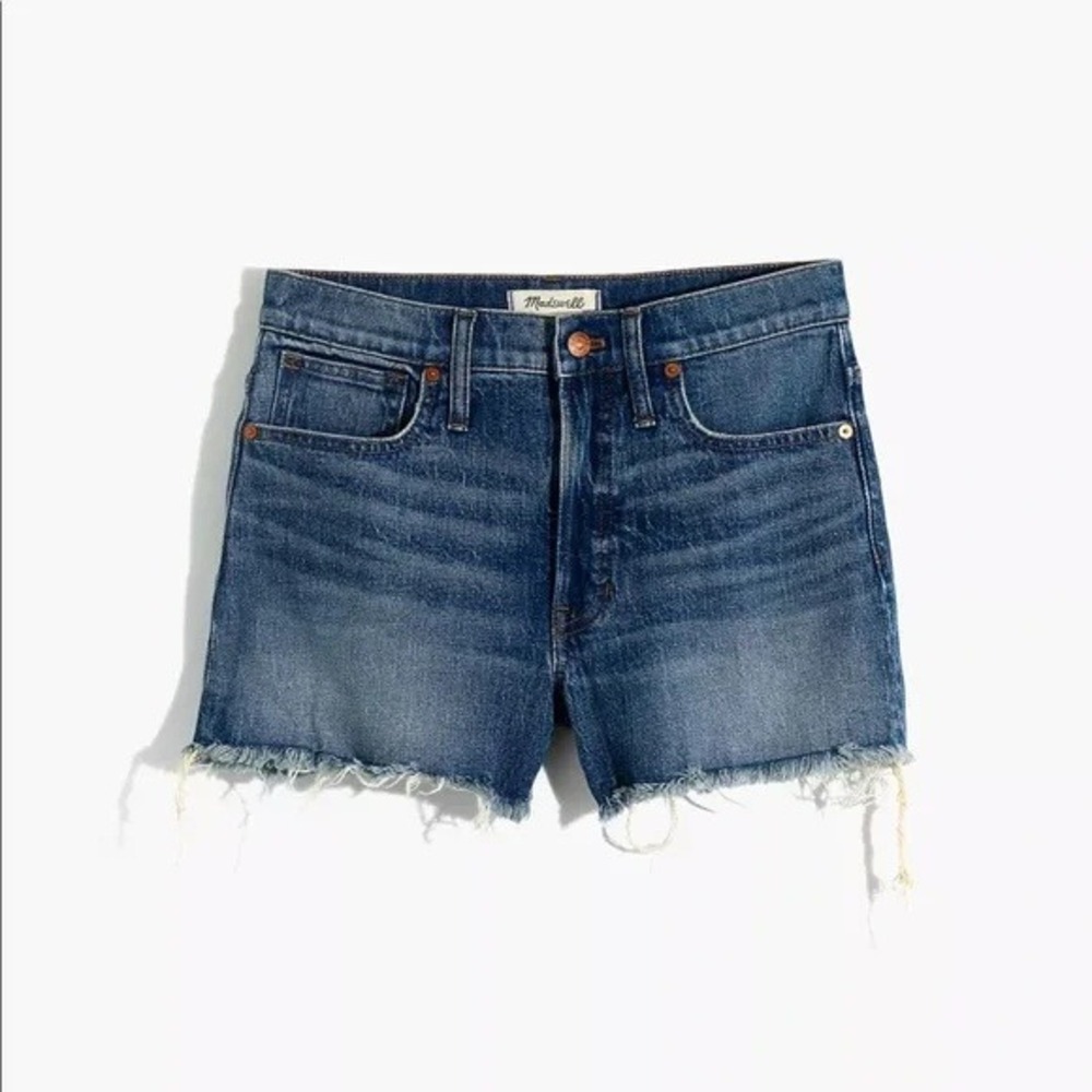 Madewell High-Rise Denim Cutoff‎ Shorts Glenoaks Wash - Size 26